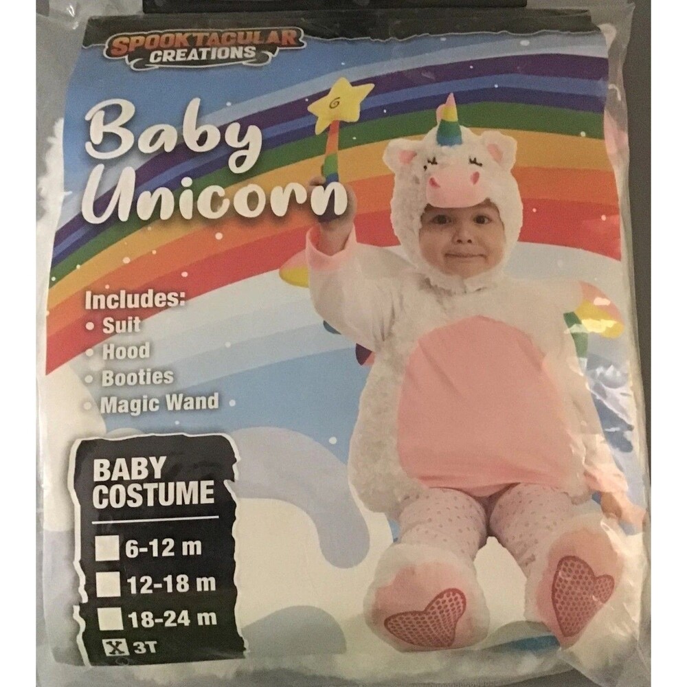 BABY UNICORN Costume TODDLER 3T Halloween Spooktacular Creations NIP